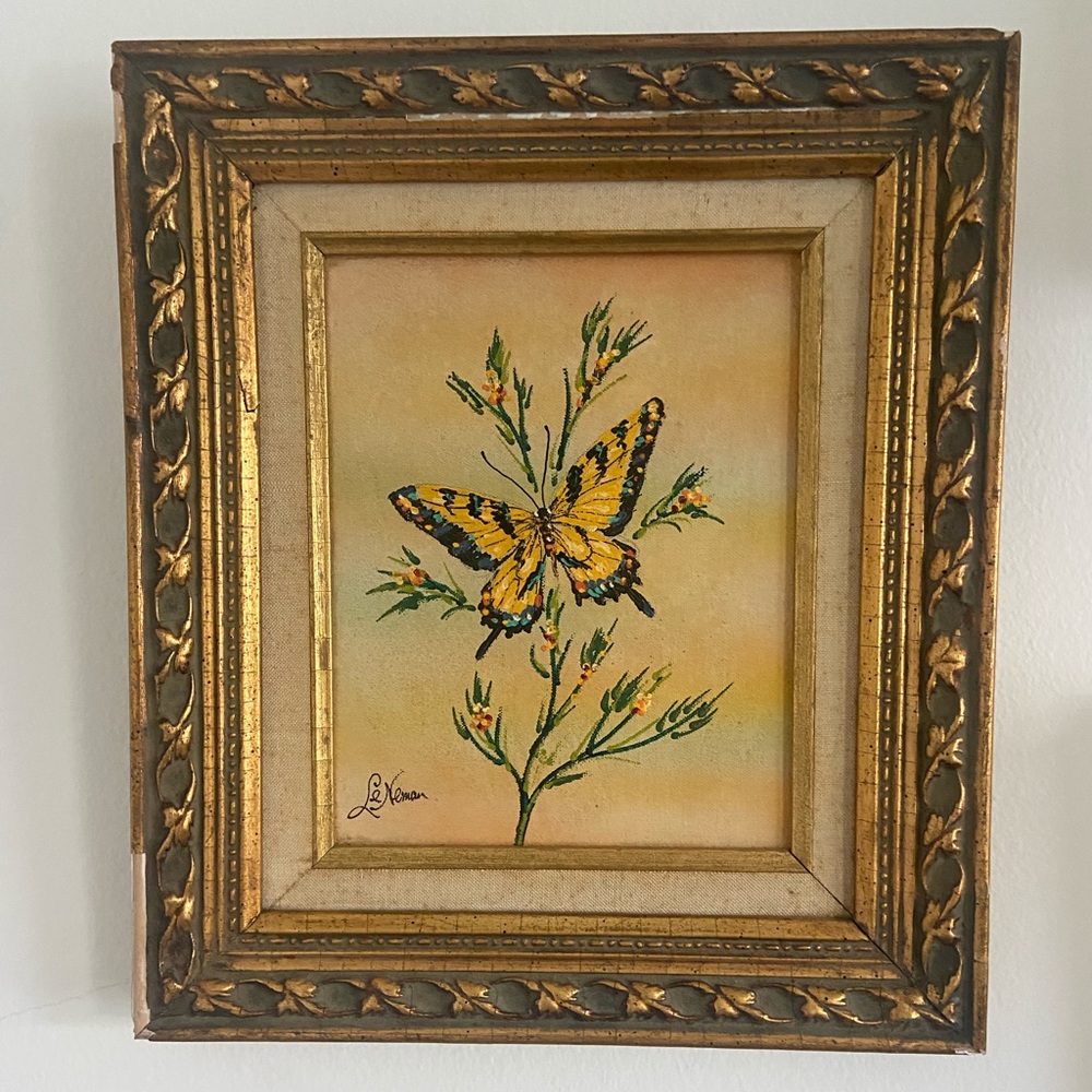 70s butterly vintage painting #painting #butterfly #70s #1970s